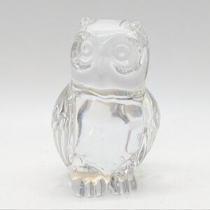 Princess House Germany 24% Lead Crystal Small Owl Sculpture